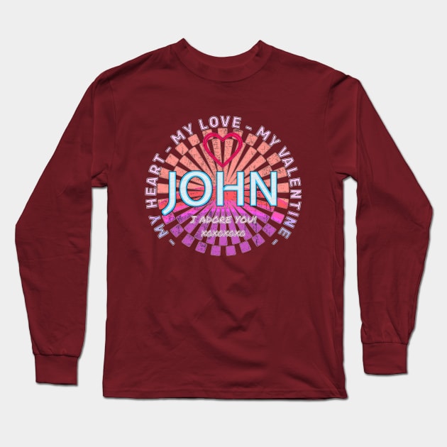 John - My Valentine Long Sleeve T-Shirt by  EnergyProjections